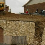 Retaining wall at the Hills of Rivermist