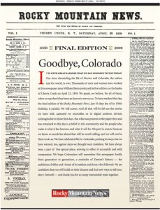 Why the death of a newspaper matters