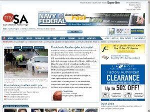 Old home page of mySA.com